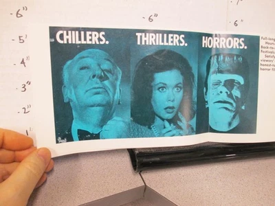 MCA TV promo 1973 Frankenstein Hitchcock Lugosi Dracula Elizabeth Montgomery - Image 1 of 4