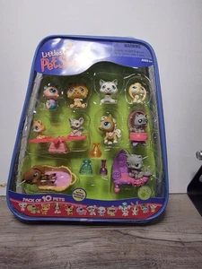rare LITTLEST PET SHOP Pack of 10 Pets bobblon Heads W Accessories Pony Seahorse - Picture 1 of 7
