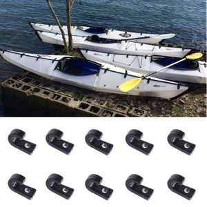 20 Stück Kunststoff Haken Kajaks Zubehör Deck Rigging Angeln Bungee - Bild 1 von 11