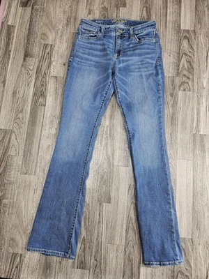 Jeans Arizona Jean Co para mujer 7 azules tiro medio corte bota elástico denim 5 bolsillos Foto 1 de 4