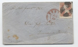 1865 Boston MA#65 Brief A.B.C.F.M. Doppelkreis Forwarder Markierung [45.637] - Bild 1 von 3