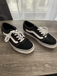 VANS Old Skool PLATFORM Low Skate Shoes Black/White UNISEX Women's 8 - Picture 1 of 7