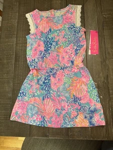 LILLY Pulitzer NWT Mini Agee Romper Splendid In The Sand Print Size Small 4-5 - Picture 1 of 8