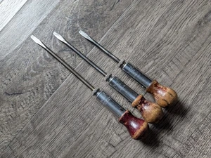 3 Destornilladores de trinquete pequeños de colección Yankee North Bros No.15 7-1/2", 6-3/4" y 5-3/4" - Imagen 1 de 7