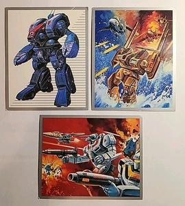 Macross Ohsato Robotech Destroid Lot of 3 Oversized Japanese Collector Cards - Picture 1 of 15