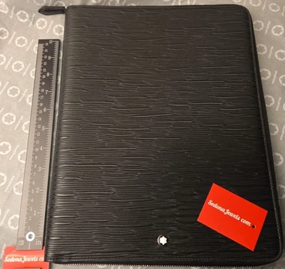 $947 MSRP - Montblanc 130906 4810 Set Zip Around Black - Image 1 of 4