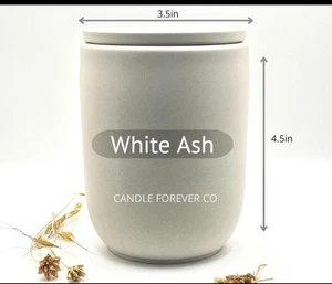 Vela y bote de hormigón y cemento - Juego de 3 - Imagen 1 de 5