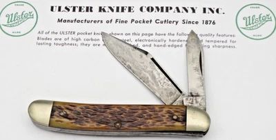 Cuchillo ULSTER Serpentine Jack vintage años 50 - Rogers Bone - transportado y usado Foto 1 de 4