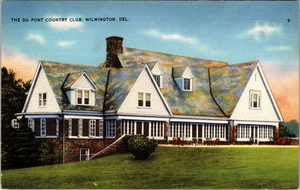 Wilmington Delaware Du Pont Country Club linen Postcard D788 - Picture 1 of 2