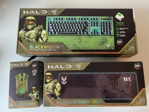Official RAZER Halo Infinite Keyboard, Mouse, Mousepad SET with DLC New Sealed - Afbeelding 1 van 12