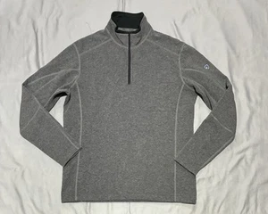 Kuhl Pullover Mens Large Gray Quarter Zip Fleece Outdoor Hiking Sweater 2051000 - Picture 1 of 13