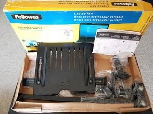 Fellowes Laptop Arm Tray Metal Designer Suites 80348 Sager MSI VESA Mount + Wing - Picture 1 of 11