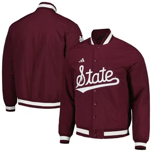 Adidas Mississippi State Bulldogs Coaches Full-Snap Jacke Winter Medium HS8538 - Bild 1 von 5