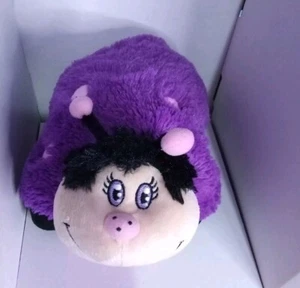 Pillow Pets PeeWee Ladybug 12” Purple Lady Bug Soft Stuffed Plush - Picture 1 of 9