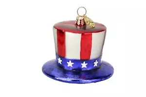 CHRISTOPHER RADKO LIBERTY LID BOXED top hat 4th July stars stripes Independence - Picture 1 of 12