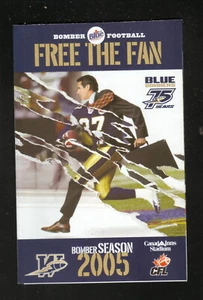 Winnipeg Blue Bombers--2005 Pocket Schedule--Ford--CFL - Bild 1 von 2