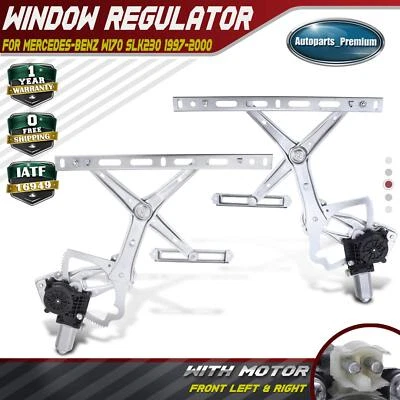 Regulador de ventana eléctrica con motor para Mercedes-Benz SLK230 W170 98-00 delantero derecho/derecho Foto 1 de 4
