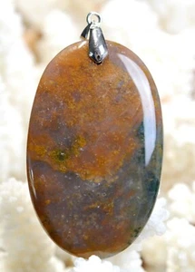 Agata Schiuma Rosso 89 Carati - Ciondolo Cabochon Pietra Naturale - Indonesia - Picture 1 of 2