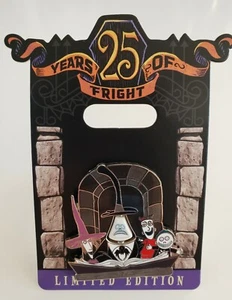 DISNEY DLR-25 AÑOS DE MIEDO BLOQUEO DE CHOQUE Y BARRIL Y MAYOR PESADILLA B4 NAVIDAD LE PIN - Imagen 1 de 7