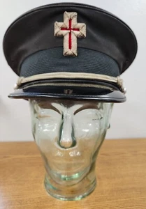 Antique Knights Templar Freemason Hat With Visor Pettibone CLEAN - Picture 1 of 5