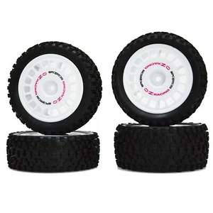 4Pcs 1/10 Buggy Tires Wheels Rims 12mm Hex For Tamiya/TT-02B Off Road Model car - Picture 1 of 10