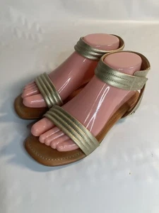 Ugg australia Womens Gold Open Toe Ankle Strap Sandals 6.5 - Picture 1 of 6