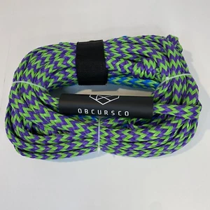 OBCURSCO 60ft Tow Ropes for Tubing, 1-4 Rider Towable Tube, 2-Section - NEW! - Picture 1 of 12