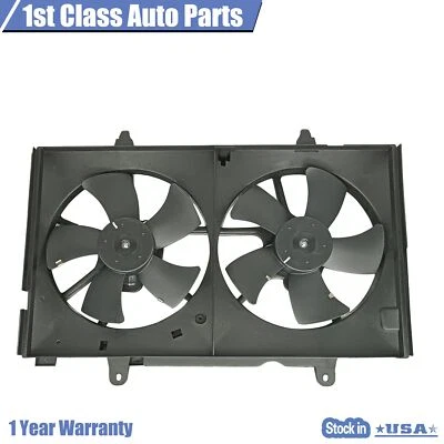 Conjunto de ventilador de refrigeración del radiador del motor con cubierta para 04-09 Nissan Quest 3,5 L Foto 1 de 4