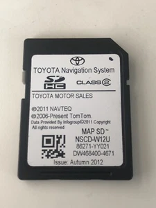 2012 2013 2014 TOYOTA SIENNA SEQUOIA TUNDRA NAVIGATION SD CARD 86271-YY021 OEM - Picture 1 of 12