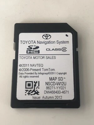 2012 2013 2014 TOYOTA SIENNA SEQUOIA TUNDRA NAVIGATION SD CARD 86271-YY021 OEM - Image 1 of 4