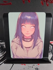 Tarjeta de arte personalizada Hinata Hyuga Naruto anime manga casi nueva - Imagen 1 de 3