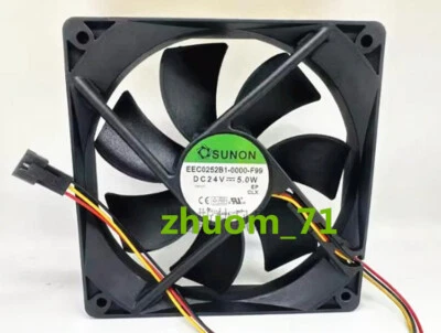 1PC SUNON 12025 EEC0252B1-0000-F99 DC24V 5.0W cooling fan - Image 1 of 3