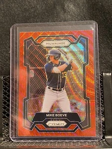 Mike Boeve 2024 Prizm Ruby Wave Prizm - Brewers - Picture 1 of 2