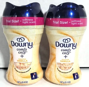 2 Bottles Downy Softening Booster Beads - Comfy Cozy Toasted Vanilla 5.9 oz Each - Picture 1 of 6