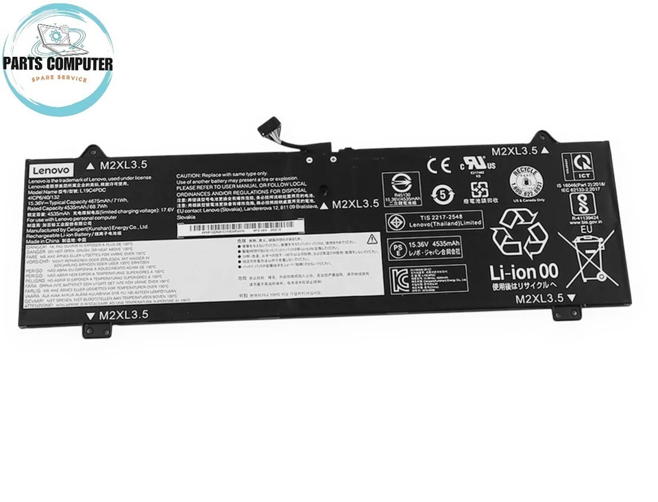 5B10Z26482 15,36 В 71 Вт 4 ячейки основной аккумулятор / 5B10Z26479 - (L19M4PDC) - Изображение 1 из 1