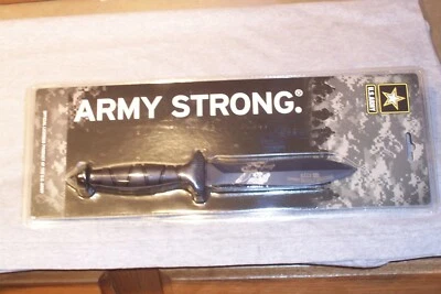 TAYLOR BRANDS U.S.ARMY  DOUBLE EDGE DAGGER MADE IN TAIWAN NEW IN CLAM PACK  - Image 1 of 4