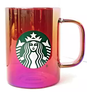 Neu Starbucks 2019 Christmas Holiday rot irisierendes Glas 14 Unzen Kaffeebecher - Bild 1 von 2