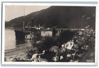 Loen Nordfjord Norway Postcard Aldeh Steamship Building c1930's RPPC Photo