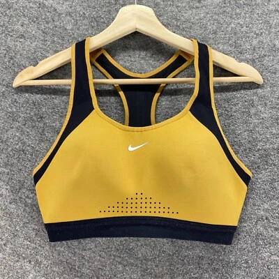 Sujetador Nike Activewear Mujer S Pequeño Amarillo Push Up Dri Fit Espalda Corredora Sin Mangas Foto 1 de 4