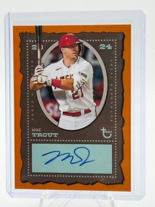 2024 topps brooklyn collection Mike Trout orange auto /10 #AC-MT - Picture 1 of 3