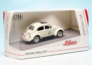 Schuco 452012800 1/64 Volkswagen Beetle Rallye #53 Diecast Model Car