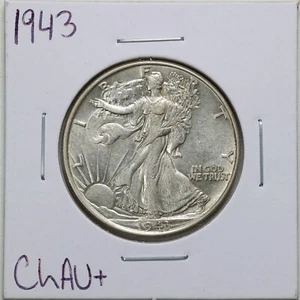 1943 50C Walking Liberty Half Dollar in Choice AU+ Condition #2981 - Picture 1 of 2