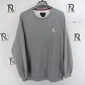 Men's Nike Air Jordan Pullover Sweater Fleece Sweat Shirt Size 3XL Thick Gray - Picture 1 of 8