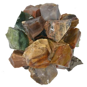 1 libra de piedras de jaspe de lujo surtidas ásperas - tambor, decoración, reiki - Imagen 1 de 1