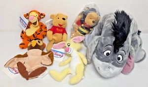 Winnie The Pooh Plush Lot Disney Store Eeyore 16" Rabbit Owl Tigger Bean Bags - Picture 1 of 22