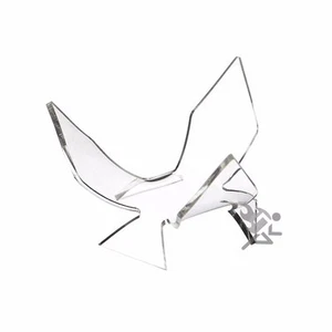 4" Deluxe Acrylic Three Prong Tulip Display Stand Qty: 3 - Picture 1 of 1