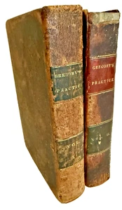 RARE Theory and Practice of Physic Vol I & II Gregory 1826 Antique Medical Books - Imagen 1 de 17