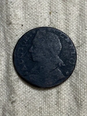 1788 Connecticut Copper Mailed Bust Left Low Grade Early Colonial Coin - Image 1 of 4