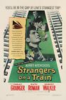 Affiche d'une feuille américaine Strangers on a Train 1951