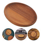  Runder Holzteller, Obstteller, Brot-Serviertablett, Holz-Servierplatte,